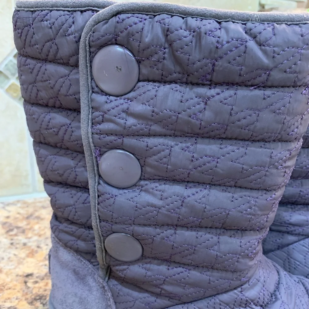 Ugg Nightshade Houndstooth Quilted Puffy Boots Size 6